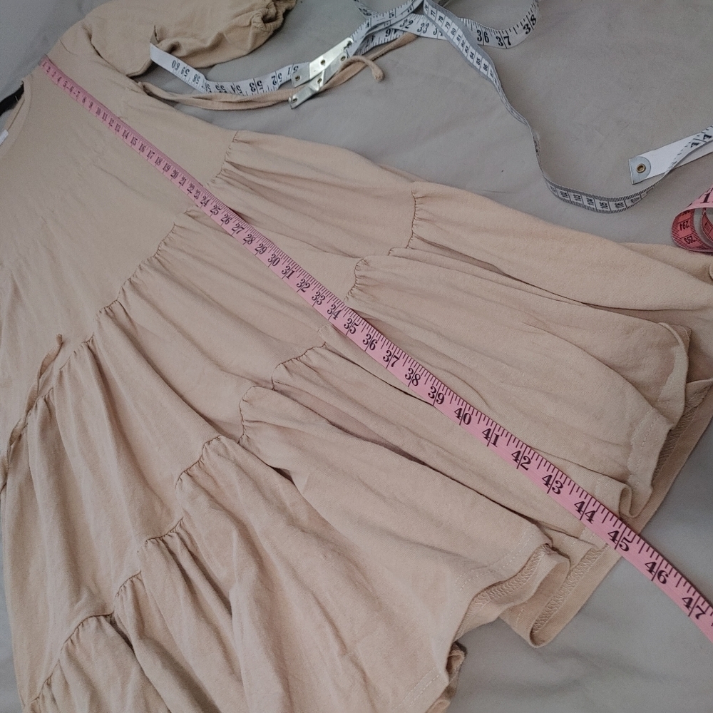 Oak + Fort tiered cotton midi dress size S - Picture 14 of 14
